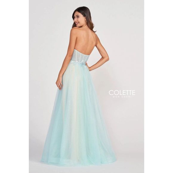 Blue Colette By Mon Cheri Size 0 A-line dress - Picture 2 of 2